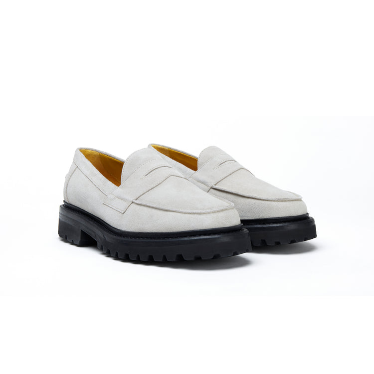 The Ellis Penny Loafer, Smoke, Vibram 1757 Lug Sole