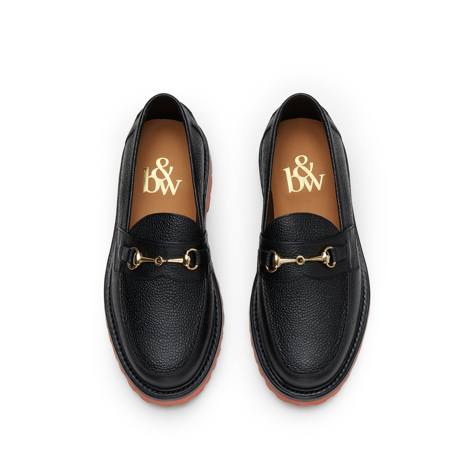 The Mason Horse Bit Loafer, Onyx/Clay, Vibram 1757 Lug Sole